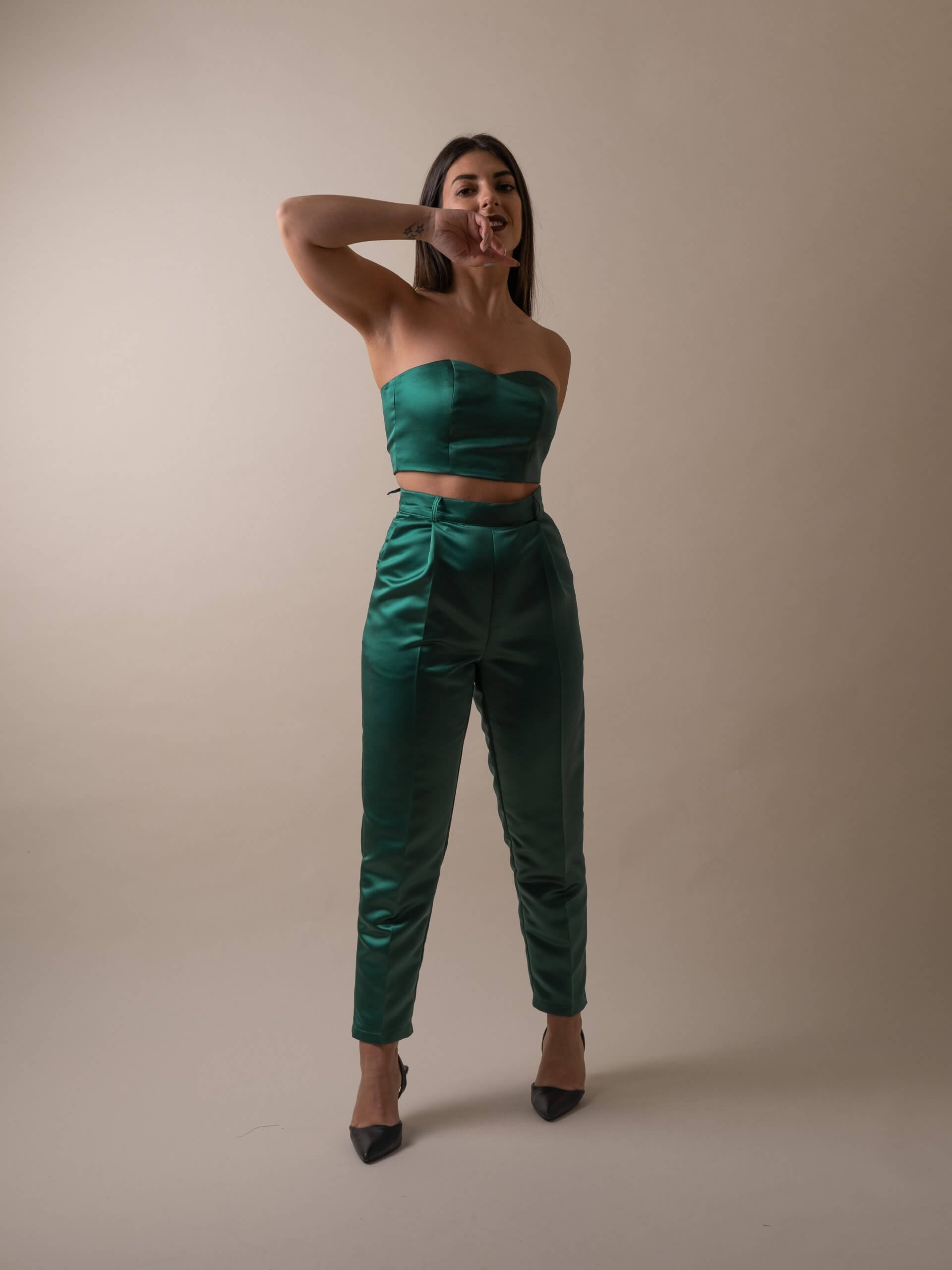 calças solfi verde esmeralda