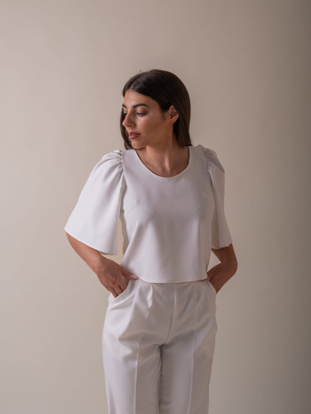 blusa bianca perola