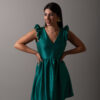 vestido libeli verde petroleo